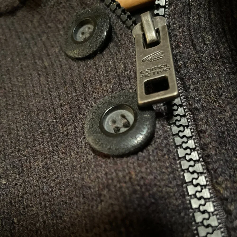 VINTAGE Men's Lambswool Knit Sweater Pullover. PRISTINE Camel Active / Dornbush - Picture 5 of 15